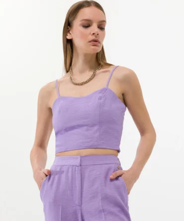 WOMAN PURPLE CROP TOP