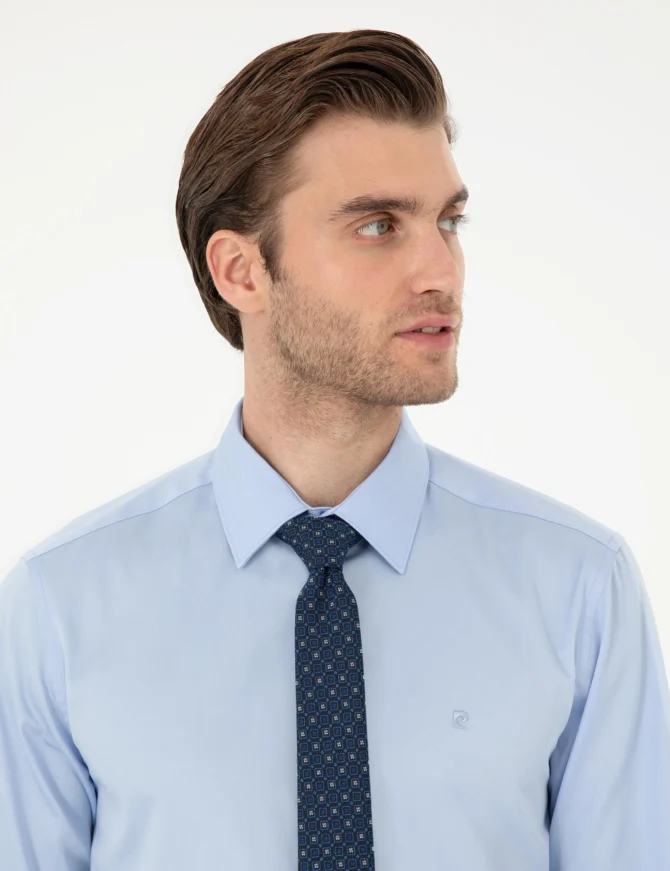 BLUE LONGSLEEVE CLASSIC SHIRT - Image 3