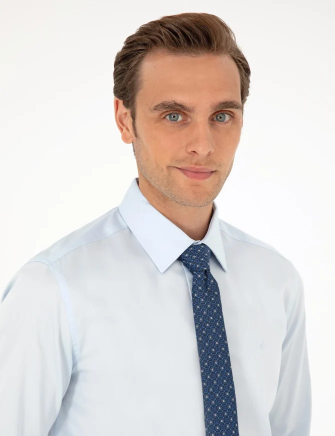 LIGHT BLUE LONGSLEEVE CLASSIC SHIRT - Image 5