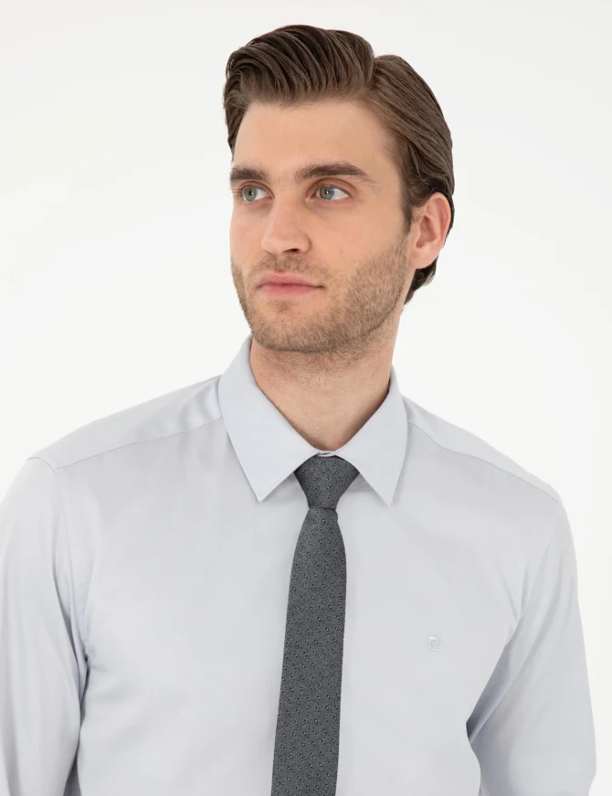 GRAY LONGSLEEVE CLASSIC SHIRT - Image 2