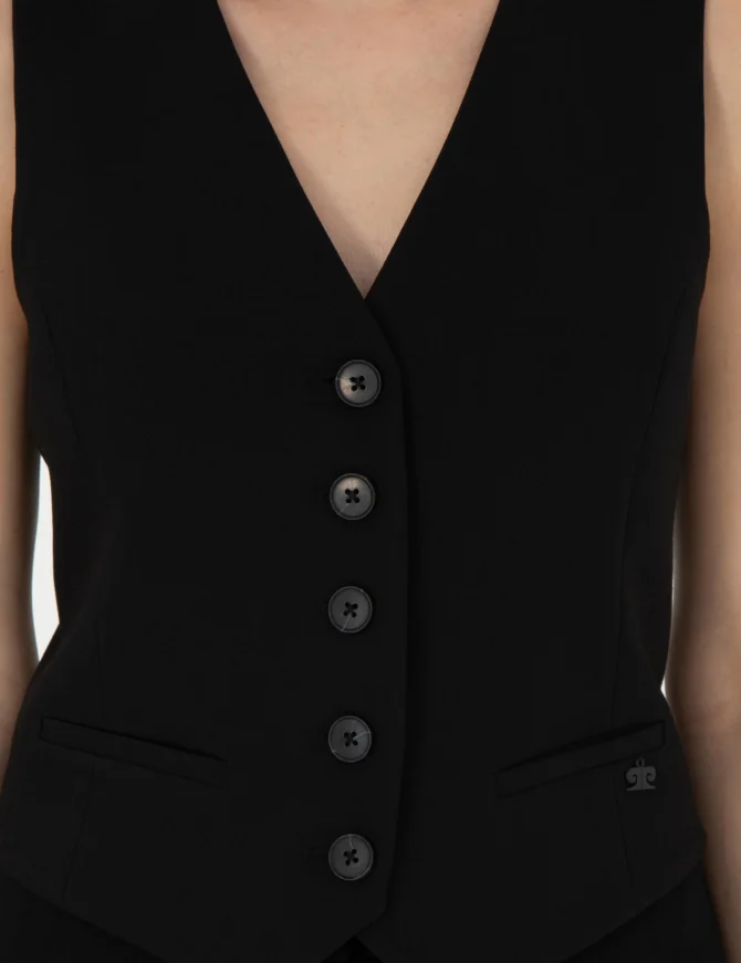 WOMAN BLACK VEST - Image 3