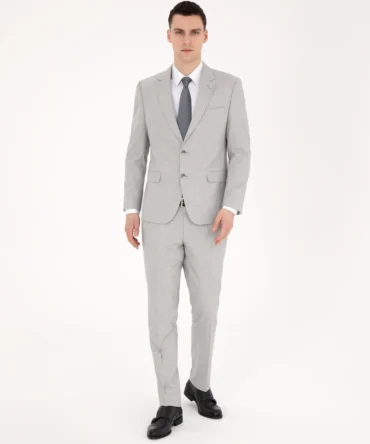 LIGHT GREY WOOL SUIT