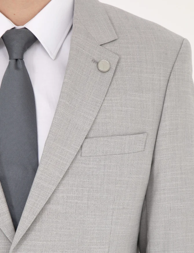 LIGHT GREY WOOL SUIT - Image 7
