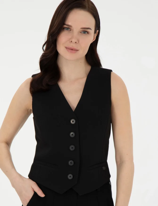 WOMAN BLACK VEST - Image 4