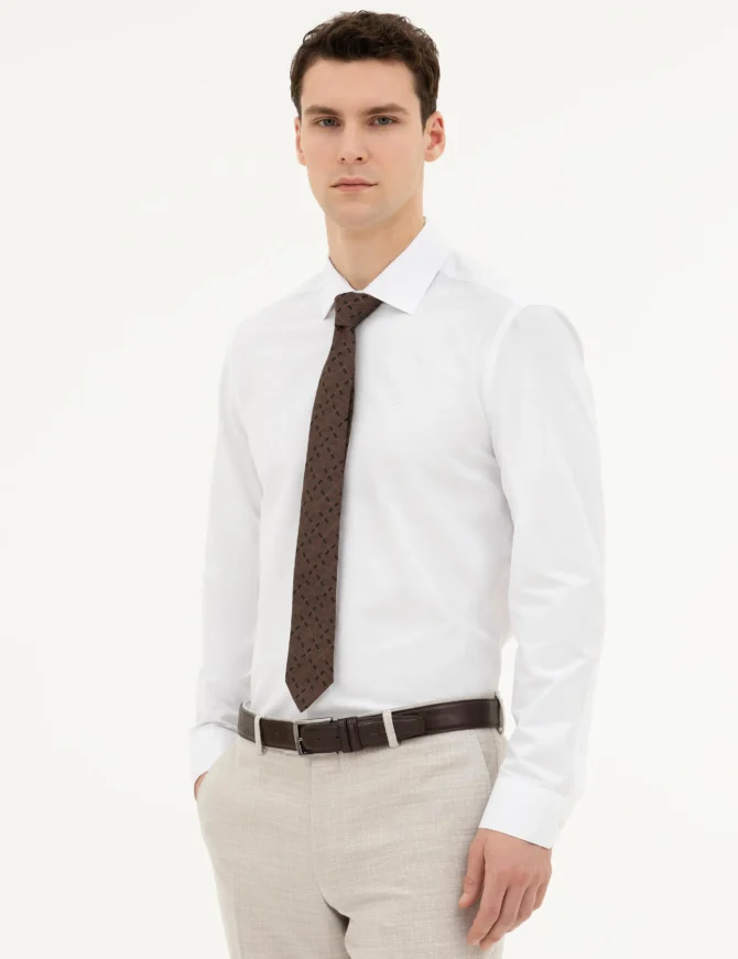 WHITE LONGSLEEVE CLASSIC SHIRT - Image 2