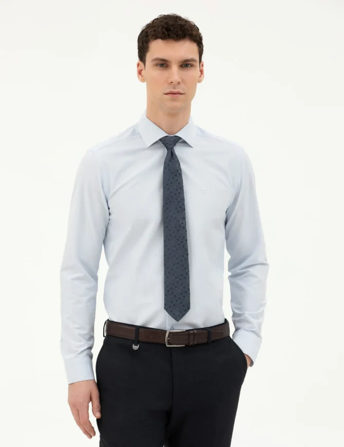 LIGHT BLUE LONGSLEEVE CLASSIC SHIRT - Image 2