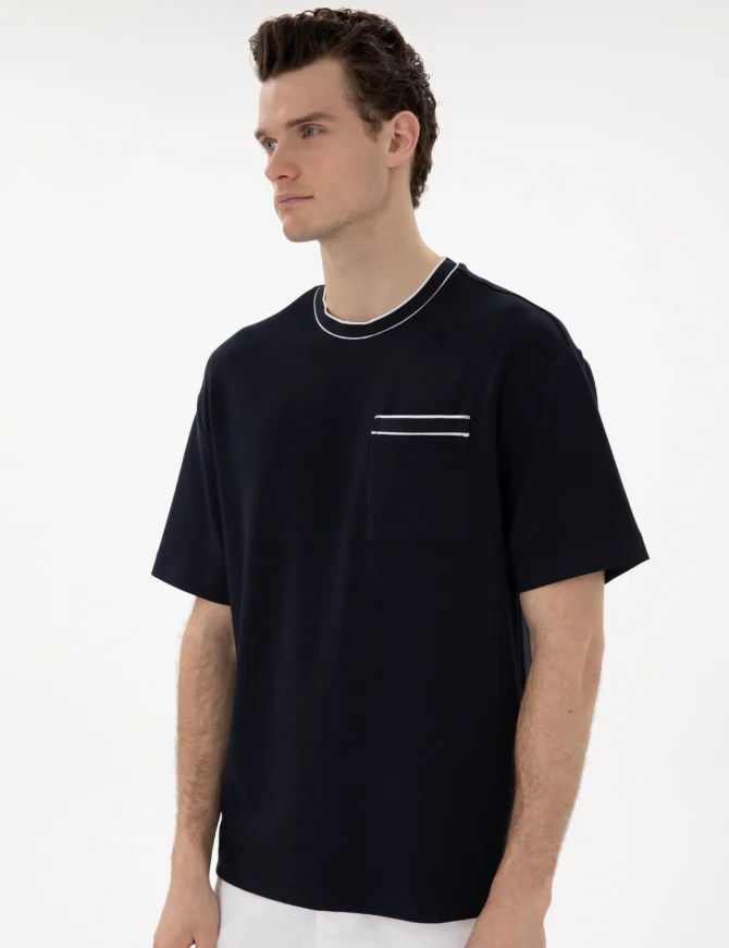 NAVY BLUE T-SHIRT - Image 2