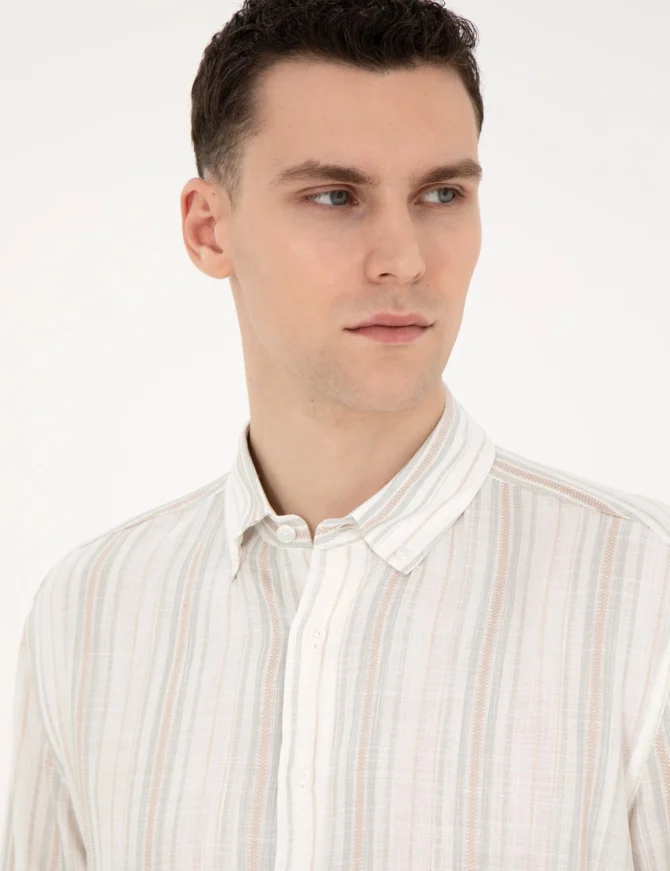 GREEN LINEN SHIRT - Image 3