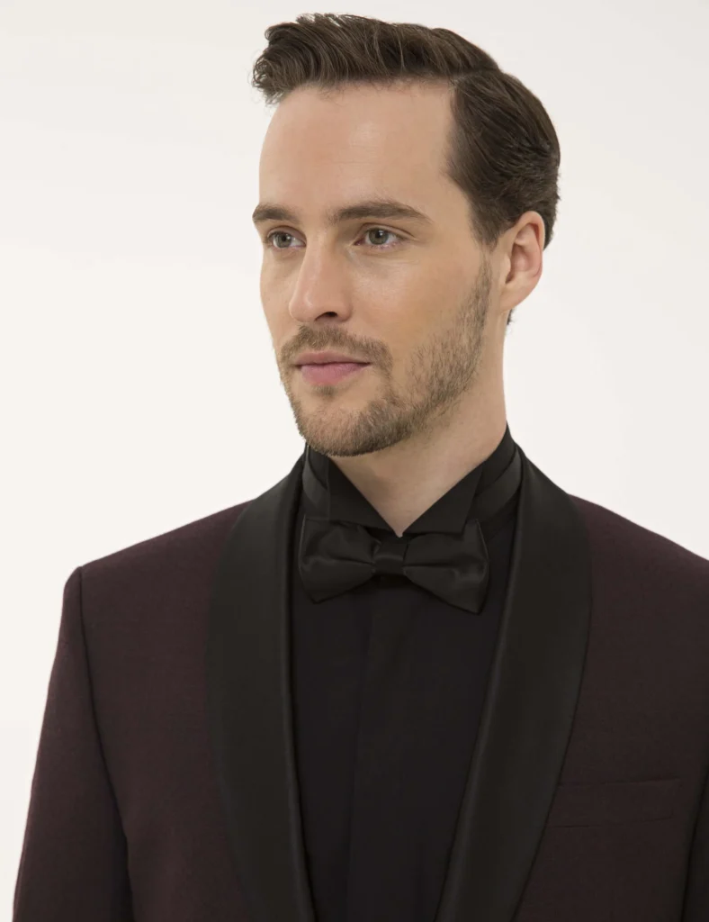 DARK RED GROOM TUXEDO thumbnail 3