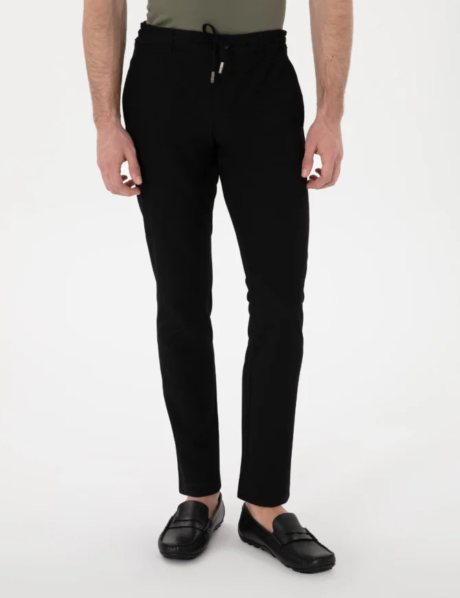BLACK JOGGER TROUSERS - Image 5