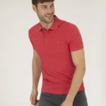 GREEN BASIC T-SHIRT - Red