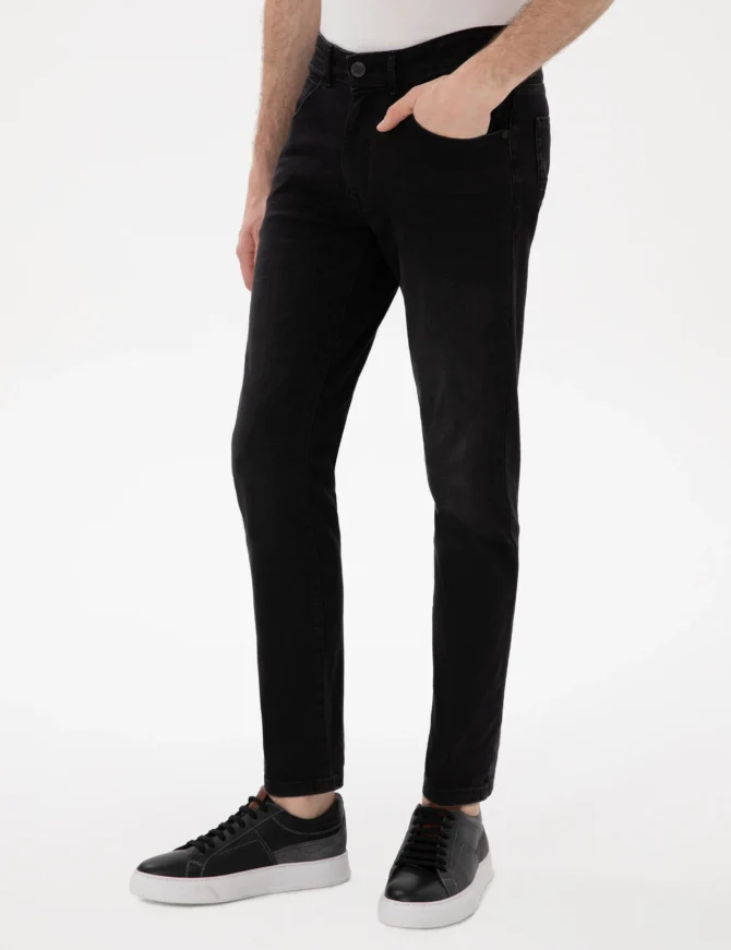 BLACK DENIM JEANS - Image 4