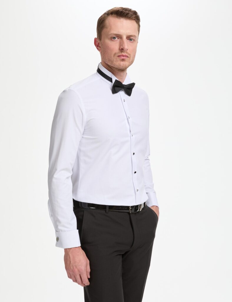 WHITE TUXEDO SHIRT thumbnail 3