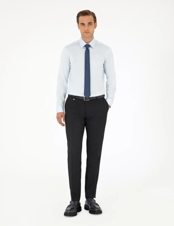 LIGHT BLUE LONGSLEEVE CLASSIC SHIRT - Image 3