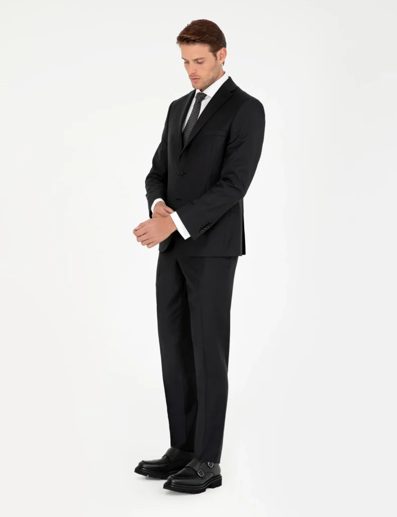 BLACK BASIC SUIT thumbnail 4