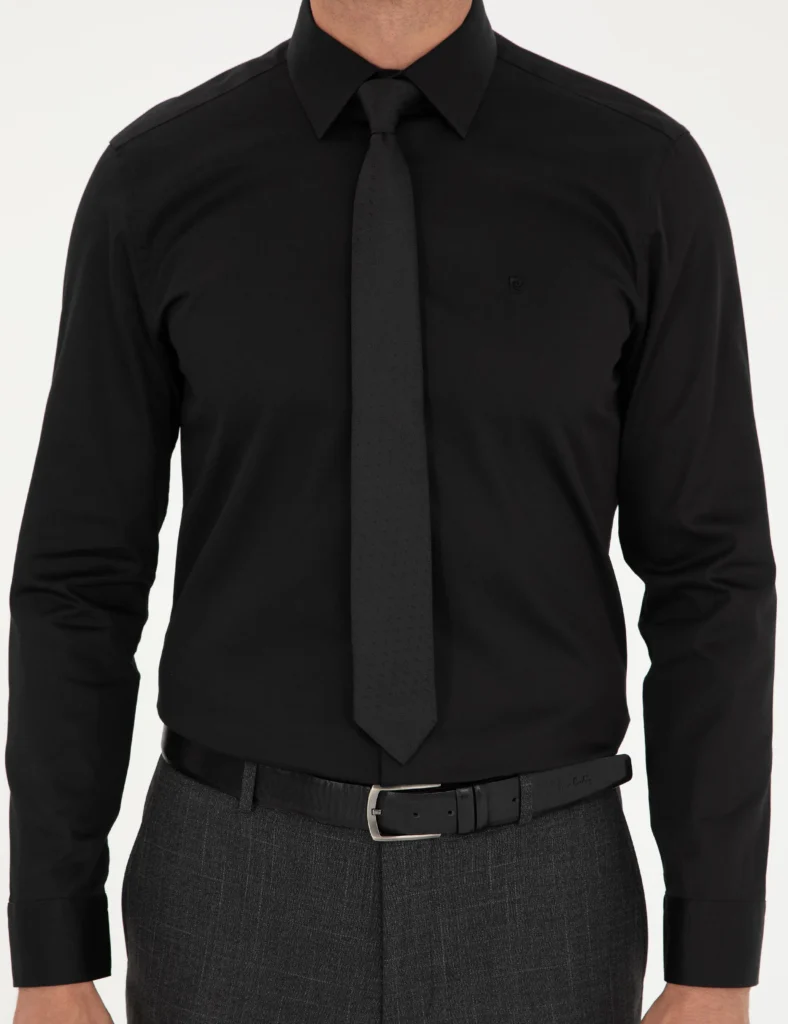 BLACK LONGSLEEVE CLASSIC SHIRT thumbnail 6