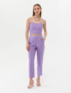 WOMAN PINK TROUSERS - Purple