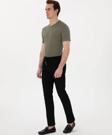BLACK JOGGER TROUSERS