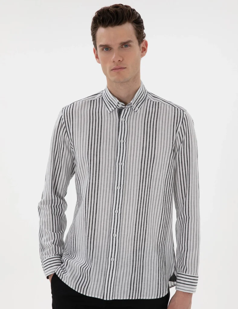 BLACK STRIPED SHIRT thumbnail 3