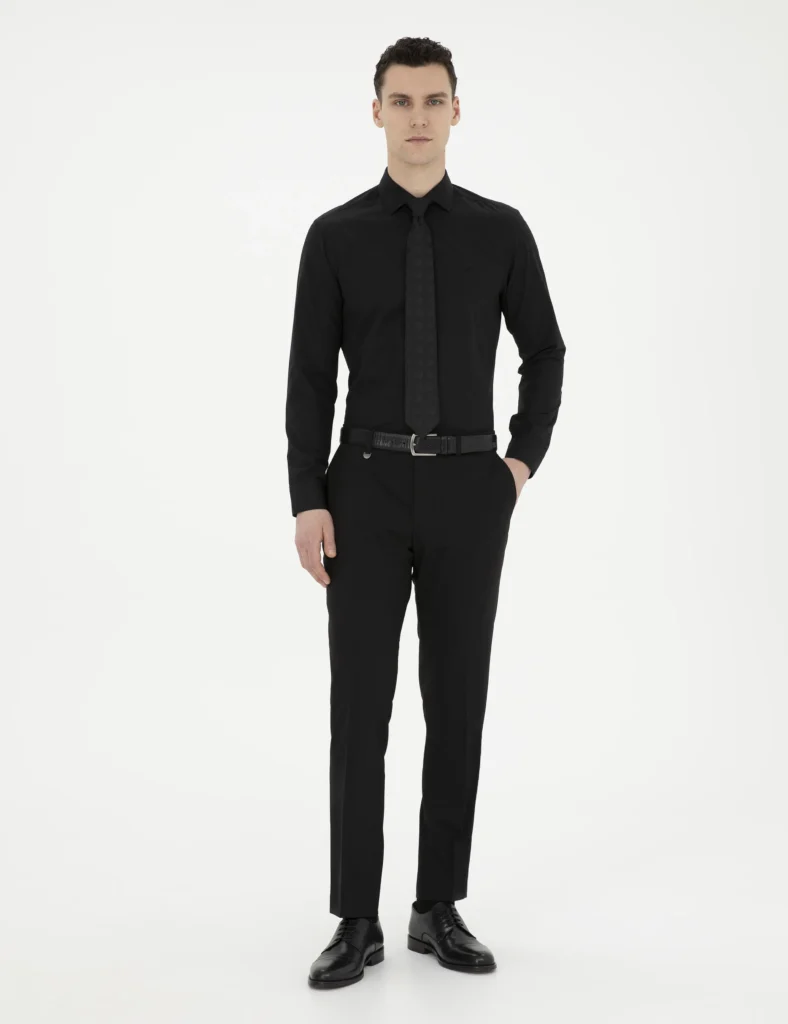BLACK LONGSLEEVE CLASSIC SHIRT thumbnail 3