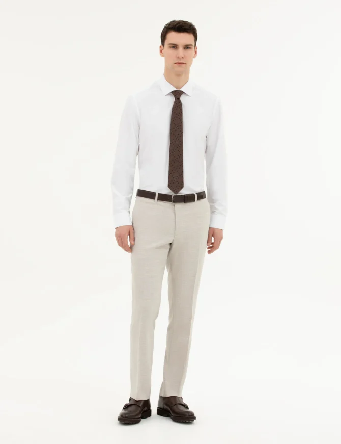 WHITE LONGSLEEVE CLASSIC SHIRT - Image 3