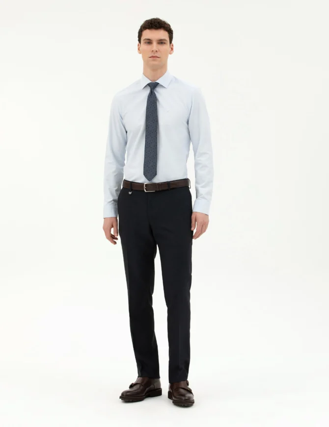 LIGHT BLUE LONGSLEEVE CLASSIC SHIRT - Image 3