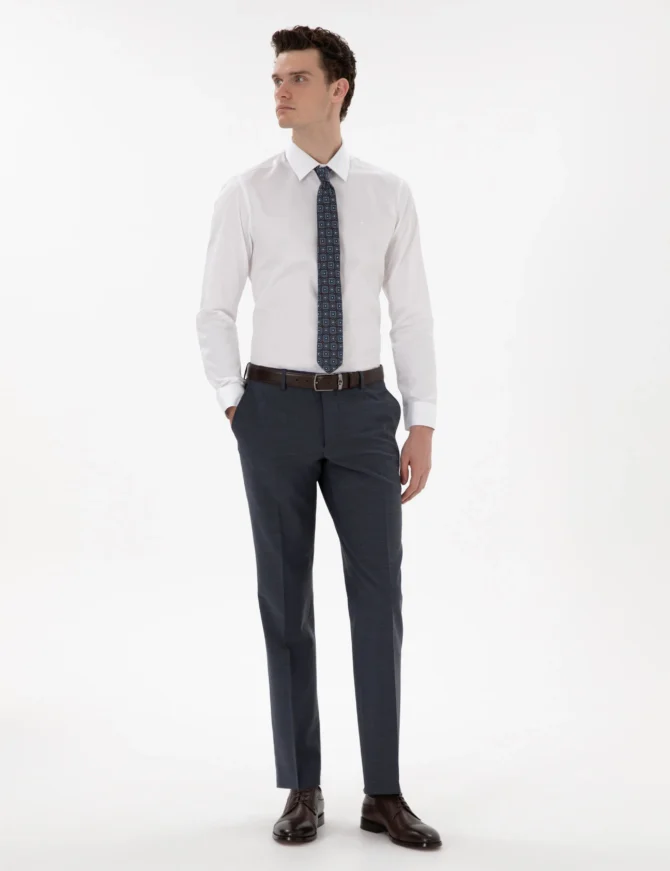 WHITE LONGSLEEVE CLASSIC SHIRT - Image 3