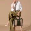 WOMAN GREEN HANDBAG