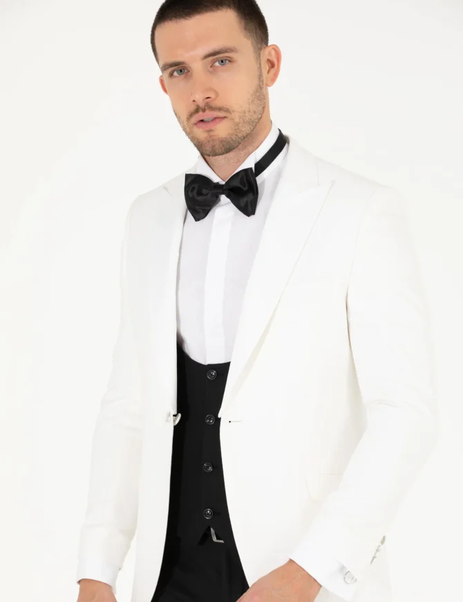 WHITE GROOM TUXEDO - Image 4