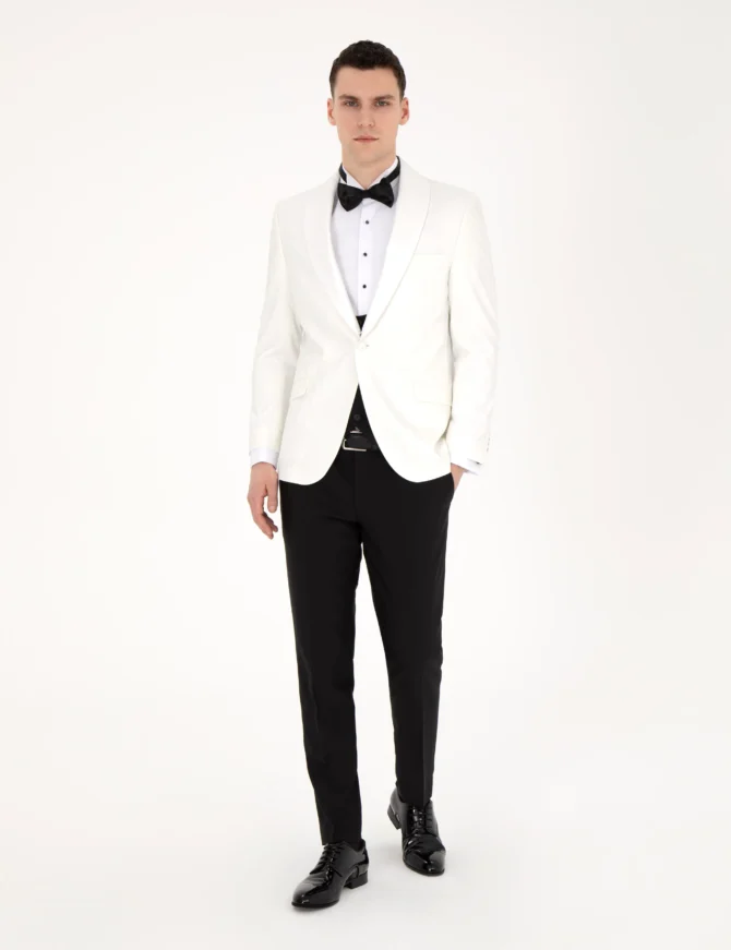 WHITE GROOM TUXEDO - Image 4