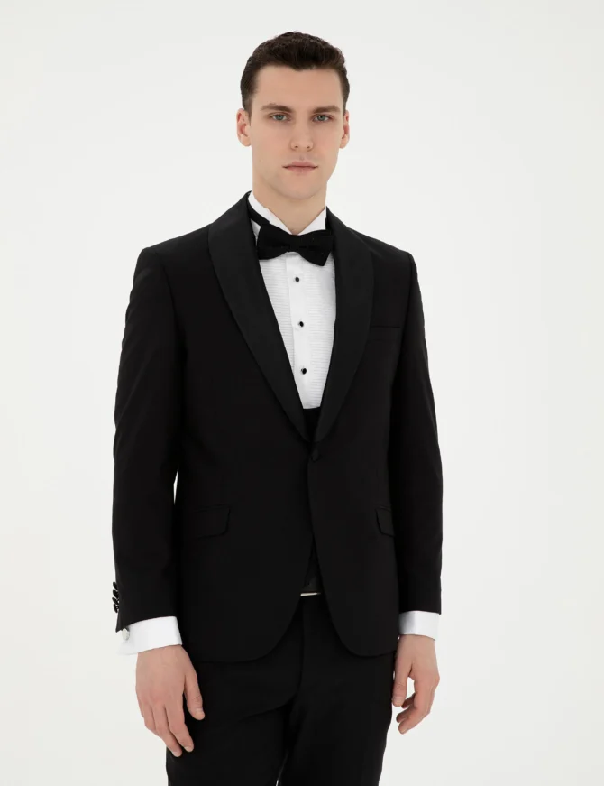 BLACK GROOM TUXEDO - Image 5