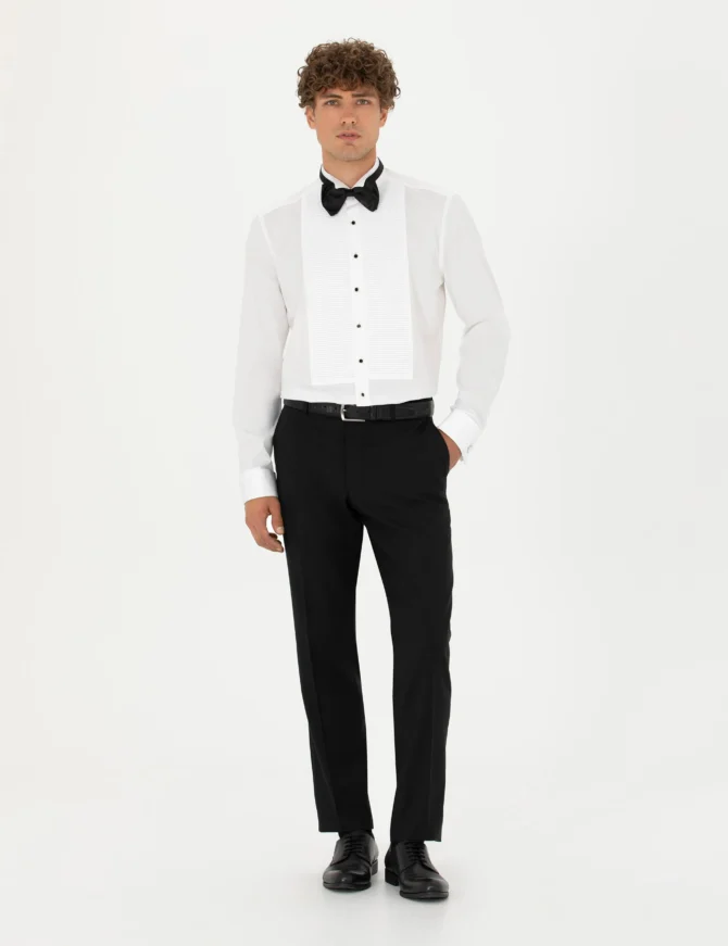 WHITE TUXEDO SHIRT - Image 4
