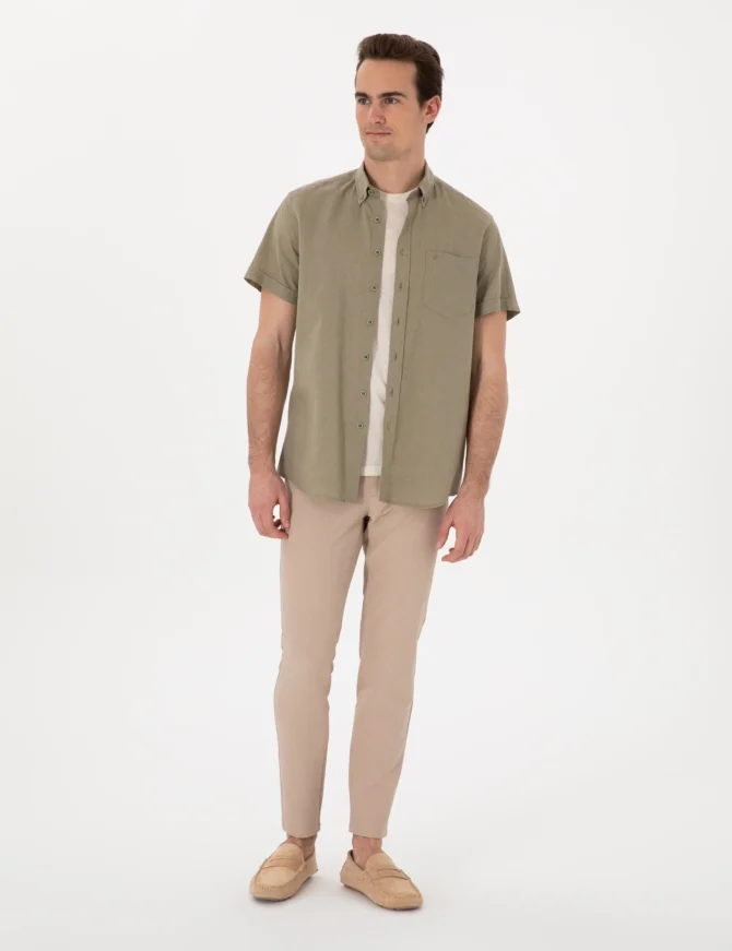GREEN SHORT SLEEVE SHIRT - Image 4
