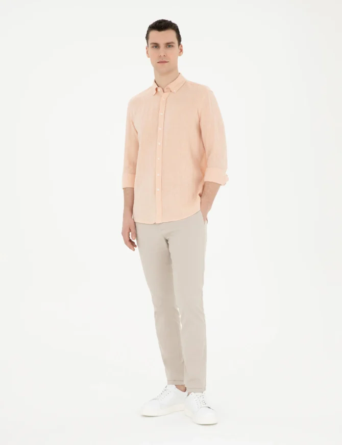 PINK LINEN SHIRT - Image 4