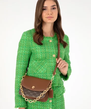 WOMAN BROWN CROSSBODY BAG