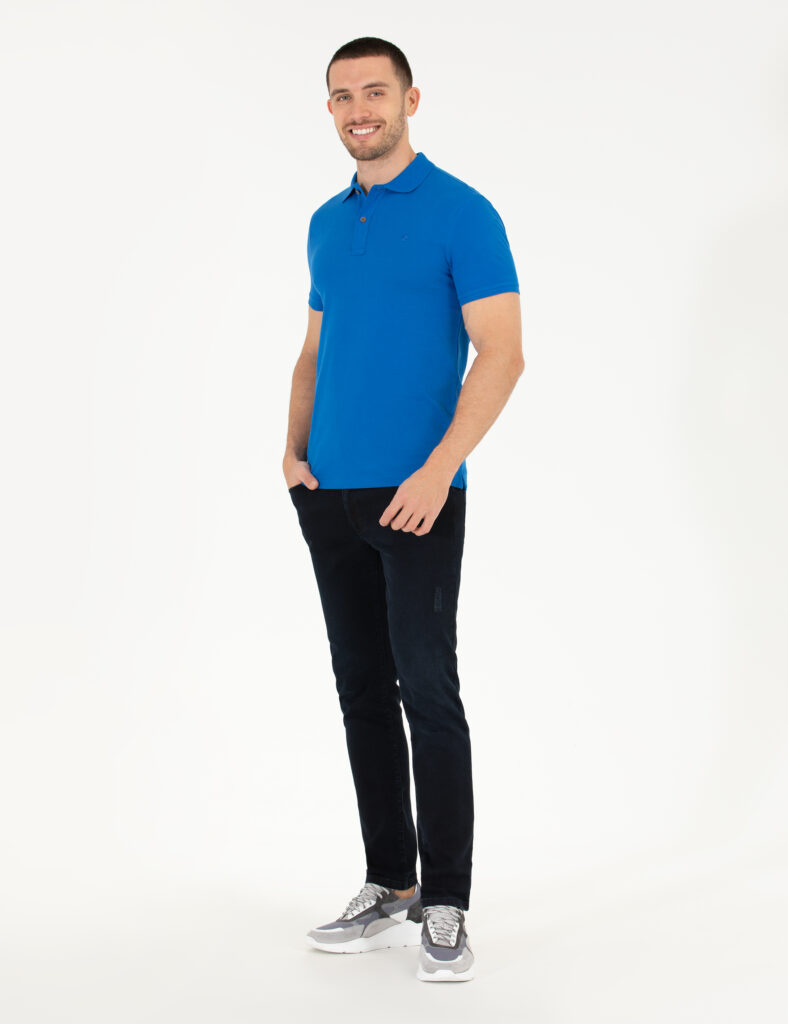 BLUE BASIC T-SHIRT thumbnail 2