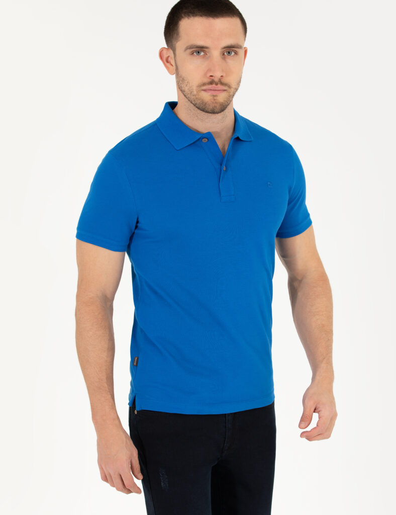 BLUE BASIC T-SHIRT thumbnail 4