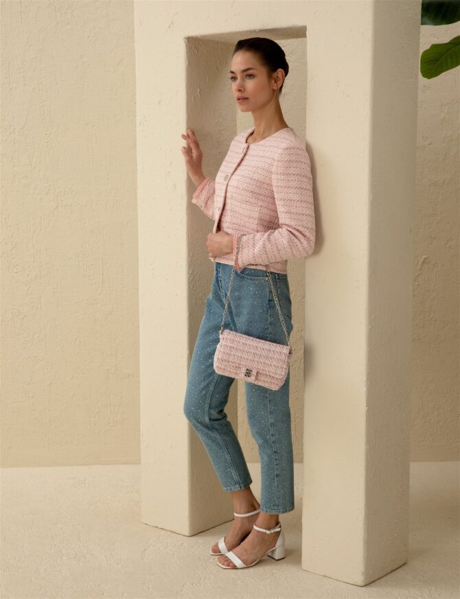 WOMAN PINK SHOULDER BAG
