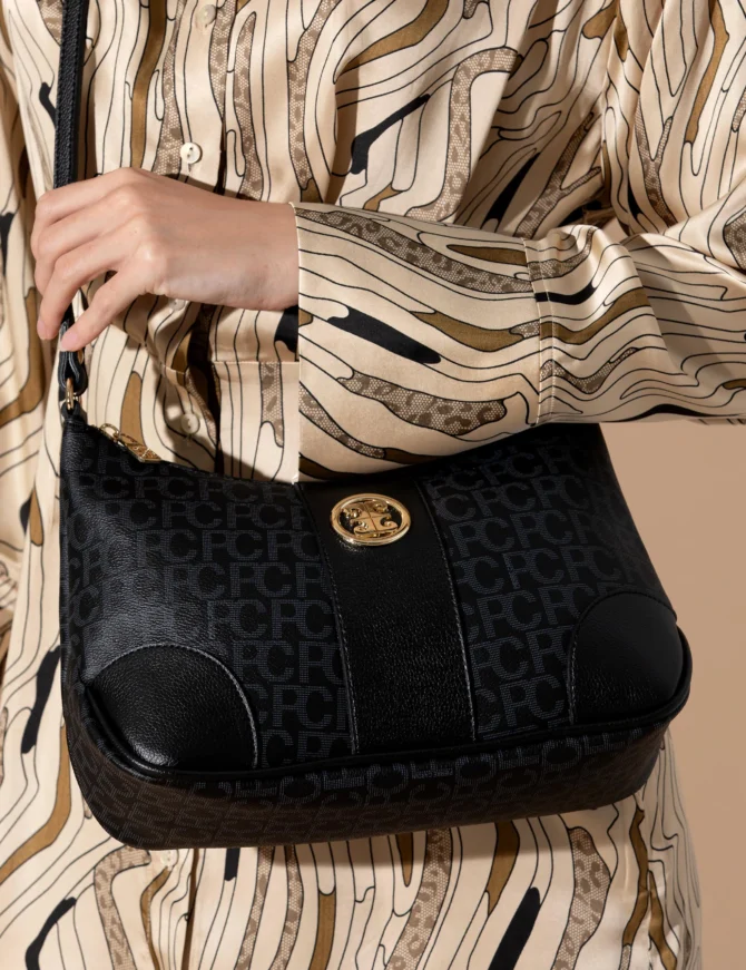 WOMAN BLACK CROSSBODY BAG - Image 2