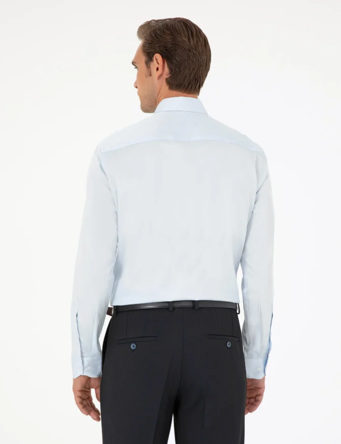 LIGHT BLUE LONGSLEEVE CLASSIC SHIRT - Image 6