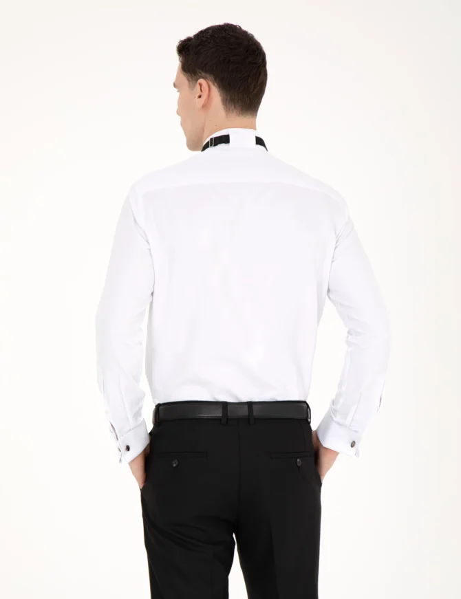 WHITE TUXEDO SHIRT - Image 5