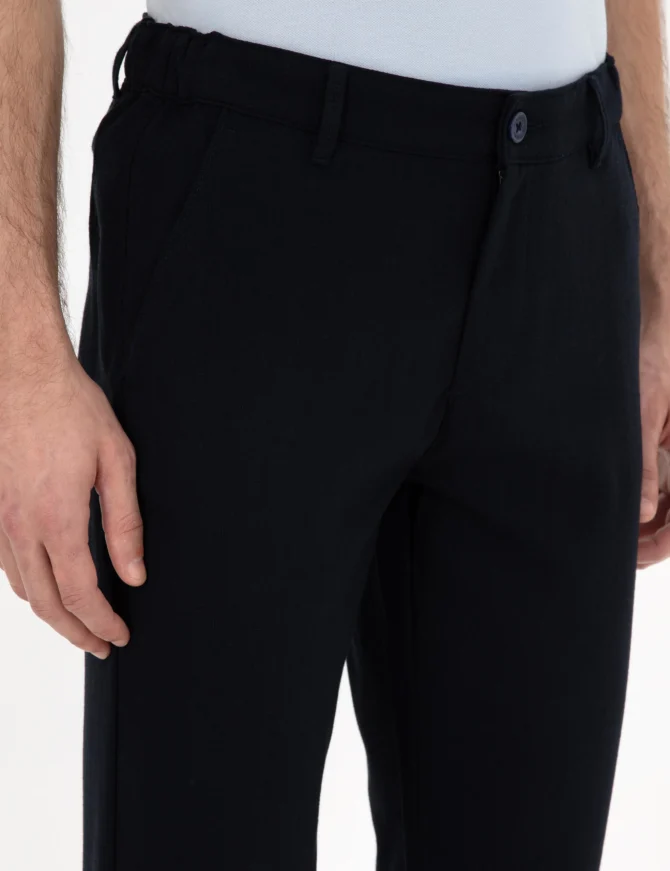 NAVY SPORT TROUSERS - Image 5