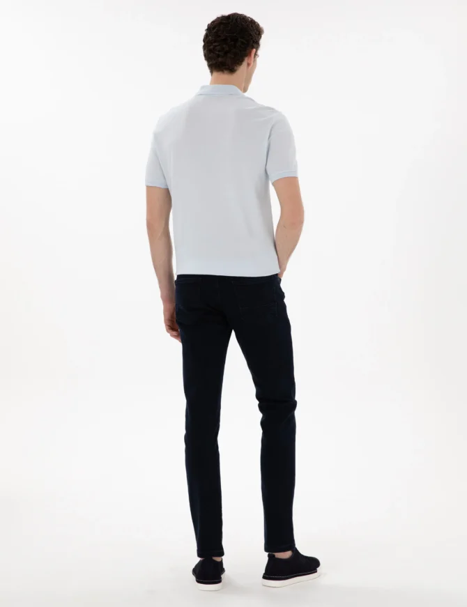 NAVY BLUE DENIM JEANS - Image 3