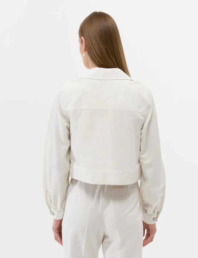 WOMAN WHITE LINEN JACKET - Image 6