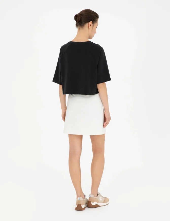 WOMAN WHITE KNITTING SKIRT - Image 3