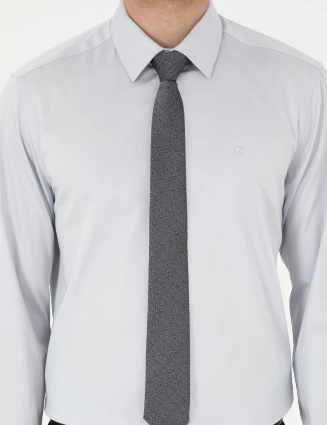 GRAY LONGSLEEVE CLASSIC SHIRT - Image 6