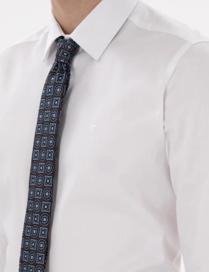 WHITE LONGSLEEVE CLASSIC SHIRT - Image 7