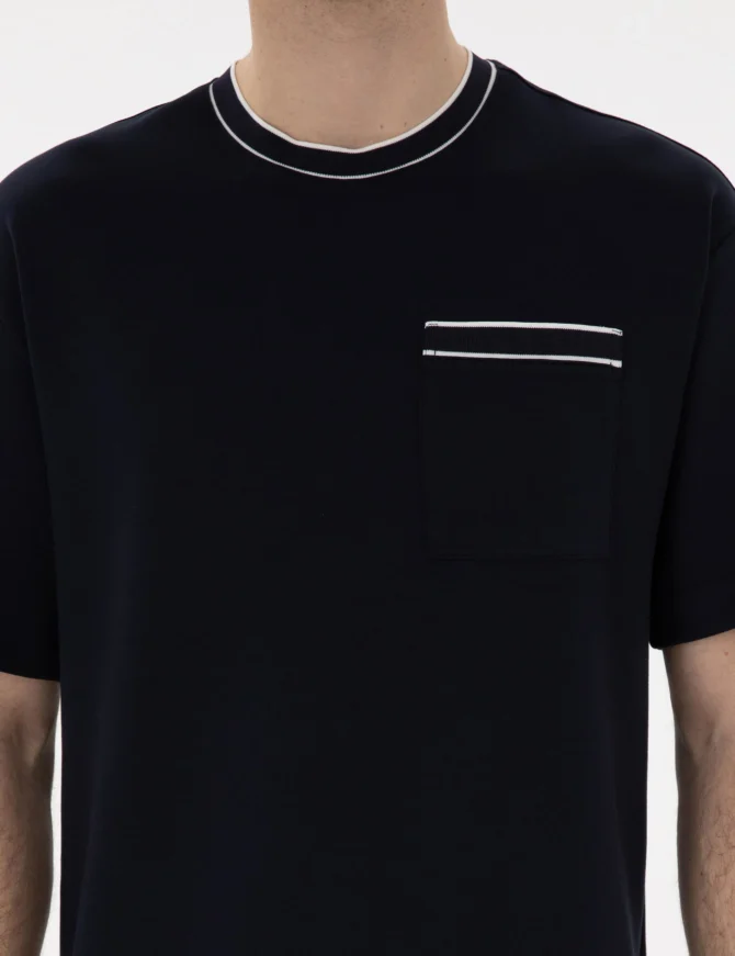 NAVY BLUE T-SHIRT - Image 6