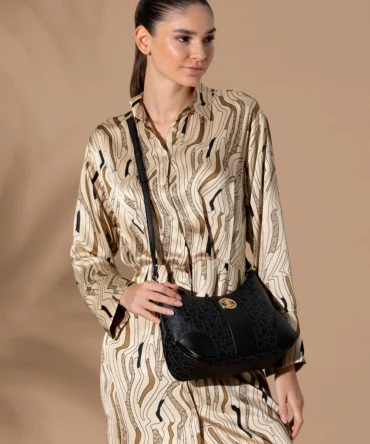 WOMAN BLACK CROSSBODY BAG