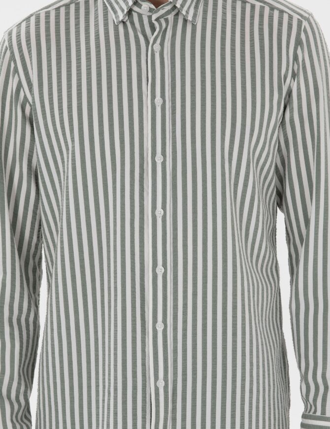 GREEN STRIPED SHIRT - Image 7